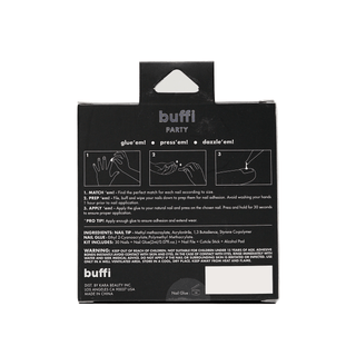 Kara Beauty - BUFFI PRESS-ON NAILS - HEAVY METAL