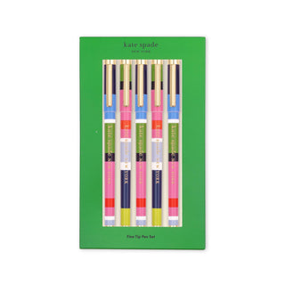 New York Sunny Day Stripe Fine Tip Pen Set