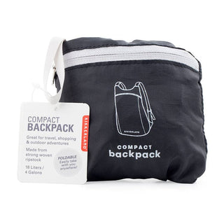 Kikkerland Design Inc - Compact Backpack Black