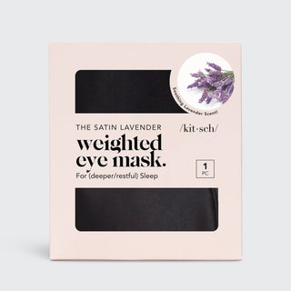 Kitsch Lavender Weighted Satin Eye Mask