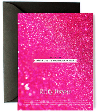 Kitty Meow Boutique - Older Hotter Wiser, Funny Birthday Greeting Card