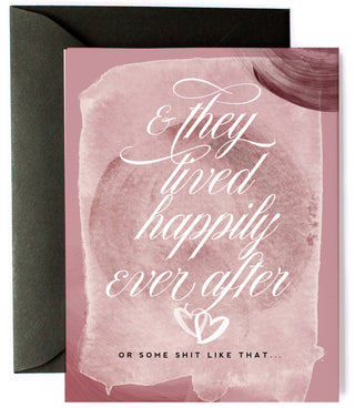 Kitty Meow Boutique - Happily Ever After, Funny Wedding Day Love Greeting Card