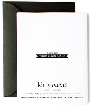 Kitty Meow Boutique - Ride or Die Funny Thank You Card, Friendship Greeting Card
