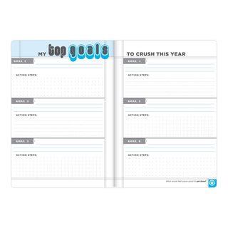 Knock Knock - Crush Those Goals Large Hardcover Planner