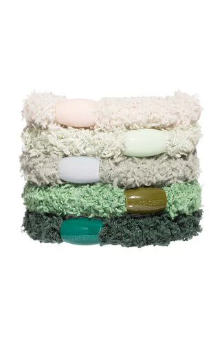 L. Erickson Cozy Pony, 5 Pack Soft Hair Ties