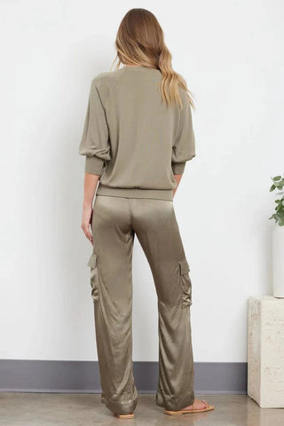 LA Made Agnes Silky Cargo Pants