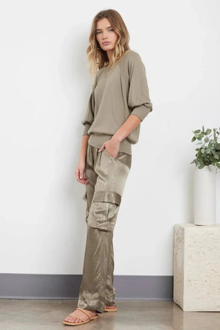LA Made Agnes Silky Cargo Pants