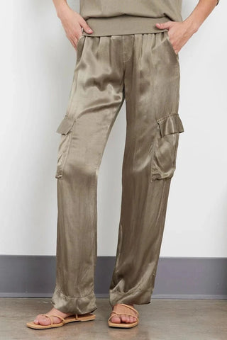 LA Made Agnes Silky Cargo Pants