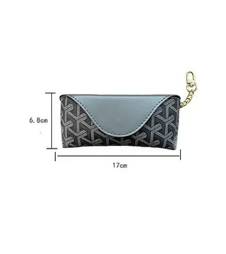 Travel-Friendly Glasses Case with Keychain Clip