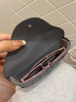Travel-Friendly Glasses Case with Keychain Clip