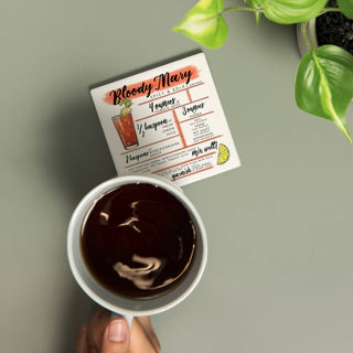 Bloody Mary cocktail recipe coaster