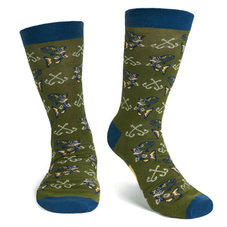 Lavley - Born To Fish, Forced To Work Socks