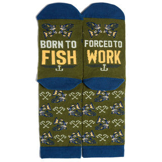 Lavley - Born To Fish, Forced To Work Socks
