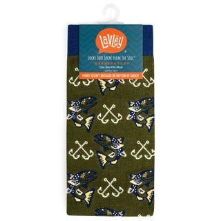 Lavley - Born To Fish, Forced To Work Socks