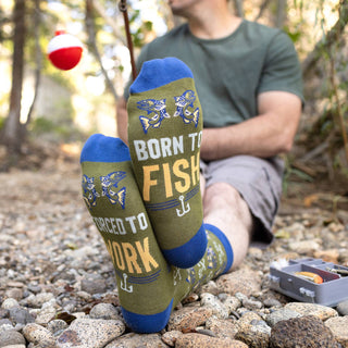 Lavley - Born To Fish, Forced To Work Socks