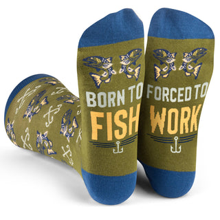 Lavley - Born To Fish, Forced To Work Socks