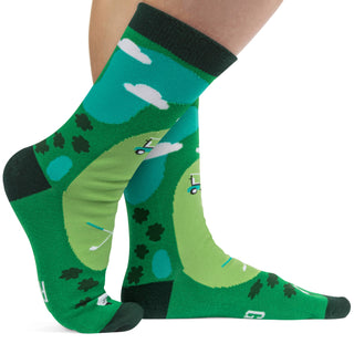 I'd Rather Be Golfing" novelty socks