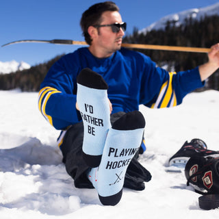 Lavley - I'd Rather Be Playing Hockey Socks