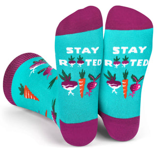 Lavley - Stay Rooted Colorful Vegtable Garden Socks for Women