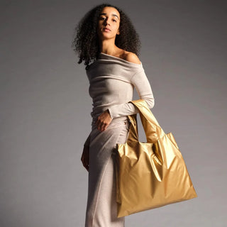 LOQI Metallic Bag with Zip Pocket