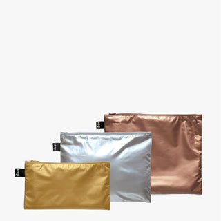 LOQI Metallic Zip Pockets