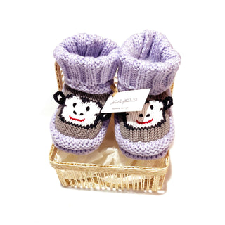 Loralin Design - Lavender Monkey Booties