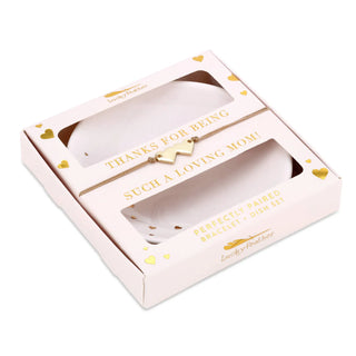 Lucky Feather Loving Mom Bracelet & Dish Gift Set