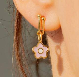 Lucky Feather Add-A-Charm Hoop Earrings