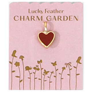 Lucky Feather Charm Garden - Heart Charm - Gold