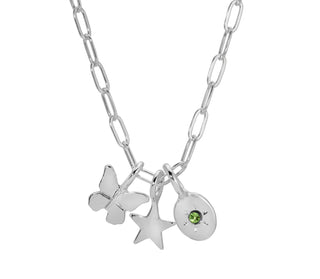 Lucky Feather Charm Garden - Paperclip Chain (18-20 in)