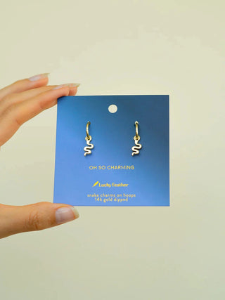 charming snake hoops