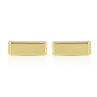 bar gold bar earrings