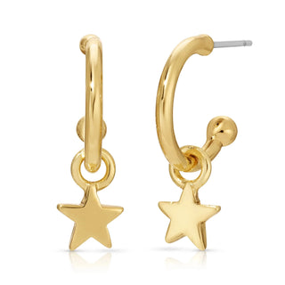 Lucky Feather Superstar - Star Hoops