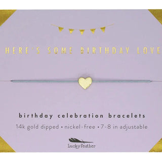 Lucky Feather Birthday Celebration Bracelet- Some Birthday Love