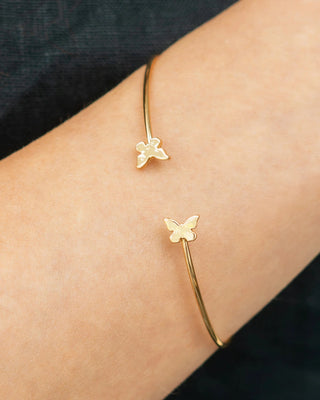 Lucky Feather Connection Cuff Bracelet