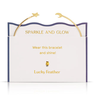 Lucky Feather Connection Cuff Bracelet