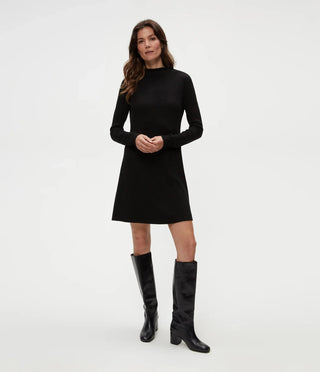 michael stars kit mock neck swing dress