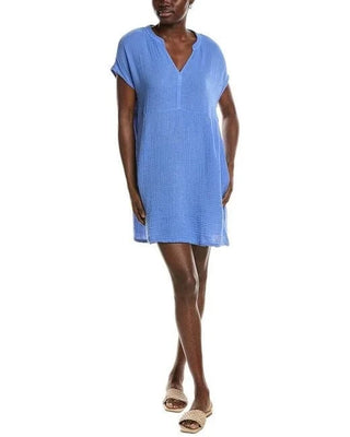 Michael Stars Mira Gauze Shift Dress S / Saltwater Michael Stars Mira Gauze Shift Dress S / Saltwater
