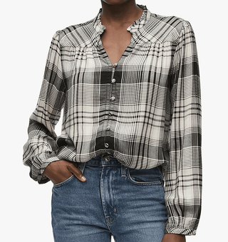 Michael Stars Issa Plaid Blouse - Taryn x Philip Boutique