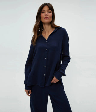 Michael Stars Leo Gauze Button Down Shirt