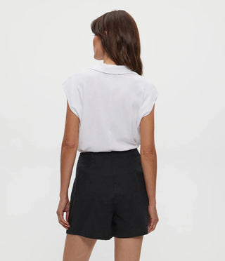 Michael Stars Faye Power Shoulder Polo