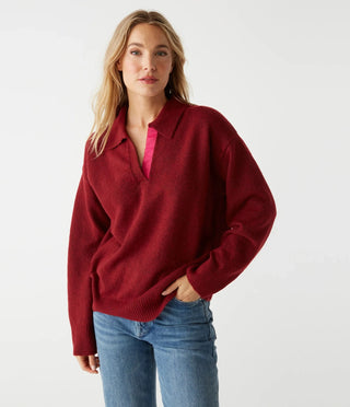 Michael Stars Jonas Johnny Collar Sweater