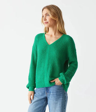 Michael Stars Kelsie V-Neck Pullover Sweater