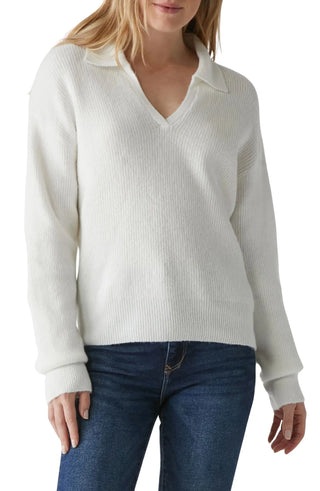 Michael Stars Stevie Collared V-Neck Pullover