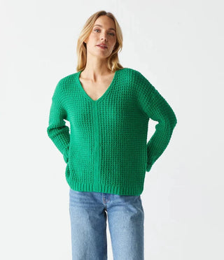 Michael Stars Kelsie V-Neck Pullover Sweater