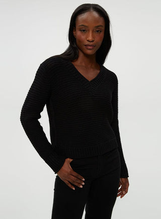 LINDA V NECK PULLOVER