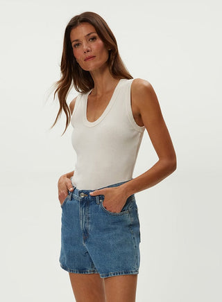 BRYNN SCOOP NECK MUSCLE TANK
