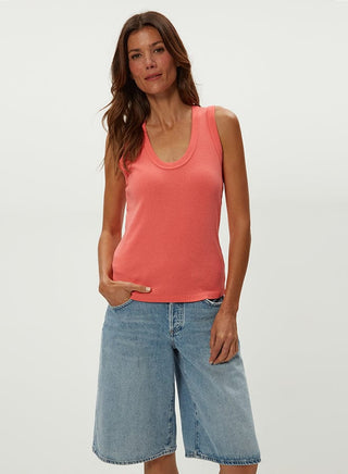 BRYNN SCOOP NECK MUSCLE TANK