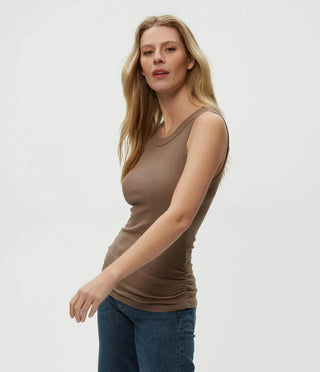 Michael Stars Halley Ruched Side Tank