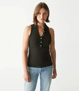 Michael Stars Norah Sleeveless Polo - Taryn x Philip Boutique